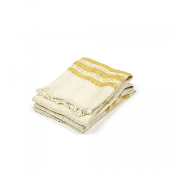 Mustard Stripe Guest Towel