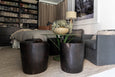 Black Teak Stools