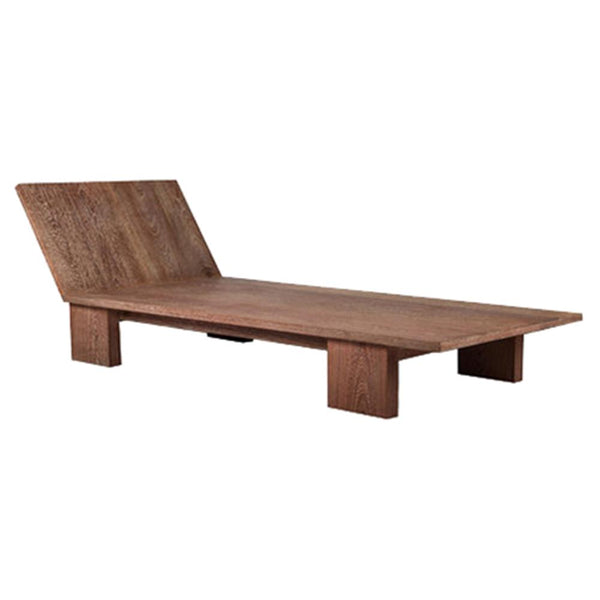 Outdoor Adjustable Teak Chaise