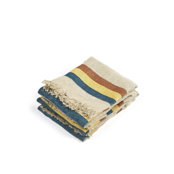 Mercurio Stripe Guest Towel